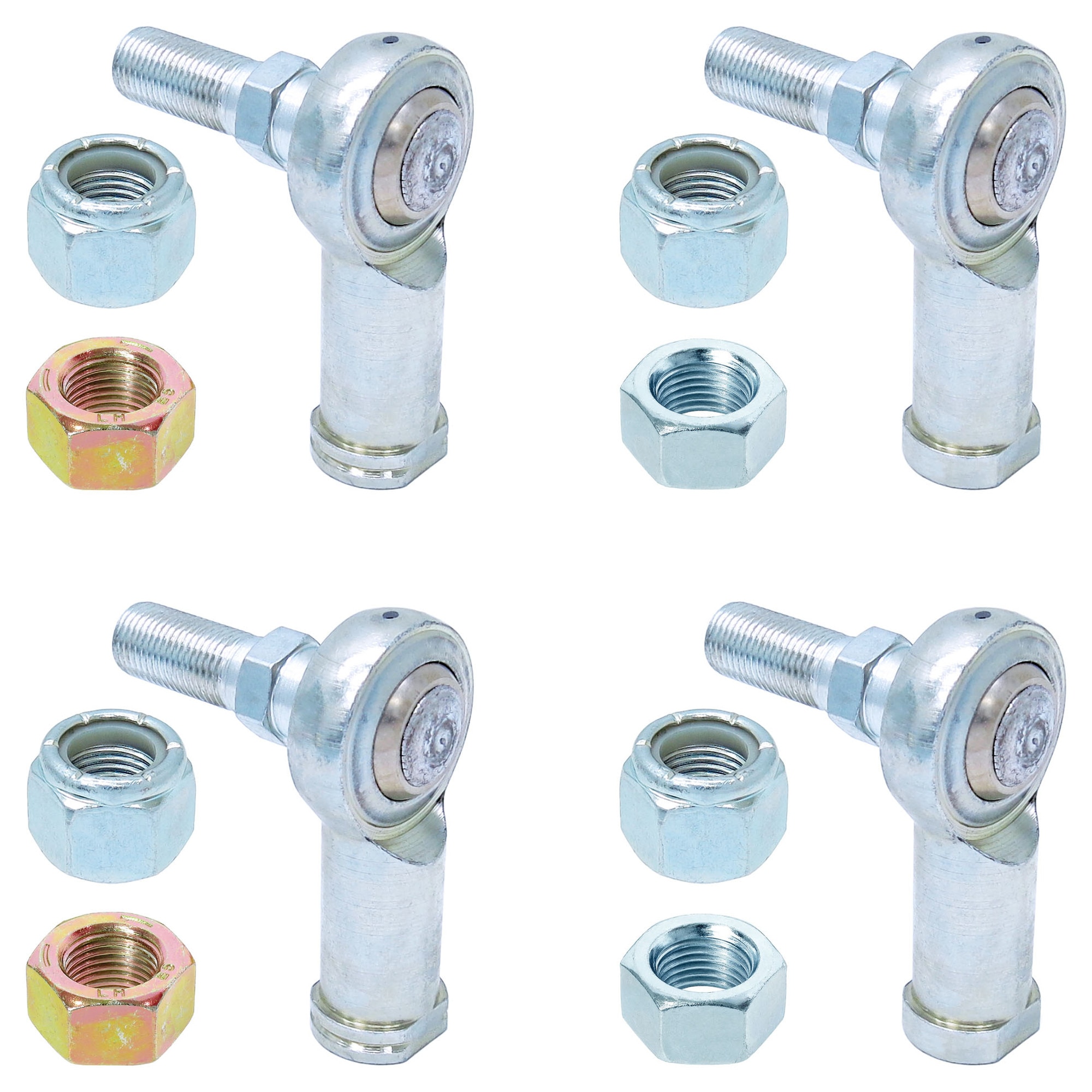 Four rod ends, nuts.