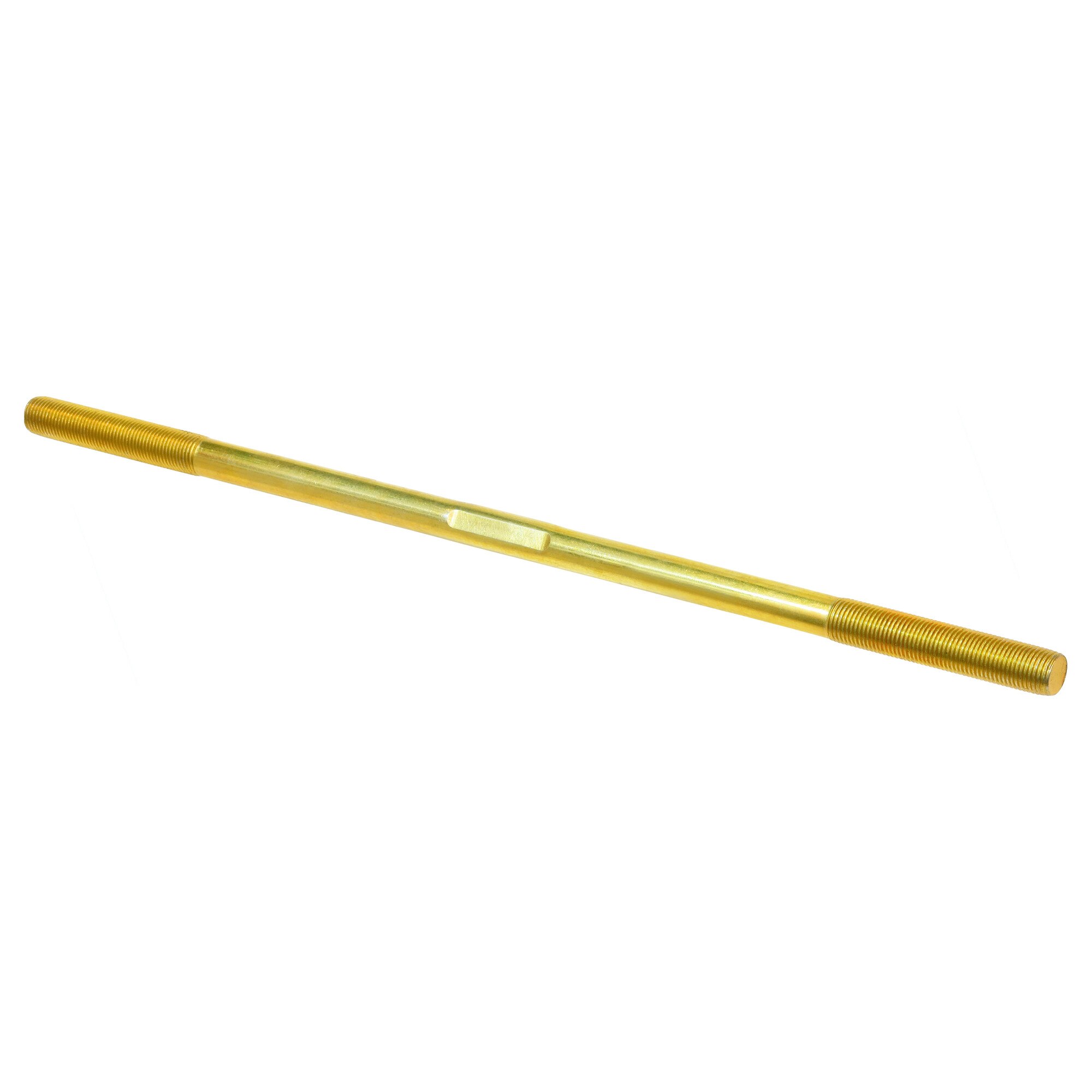 Single gold threaded stud.