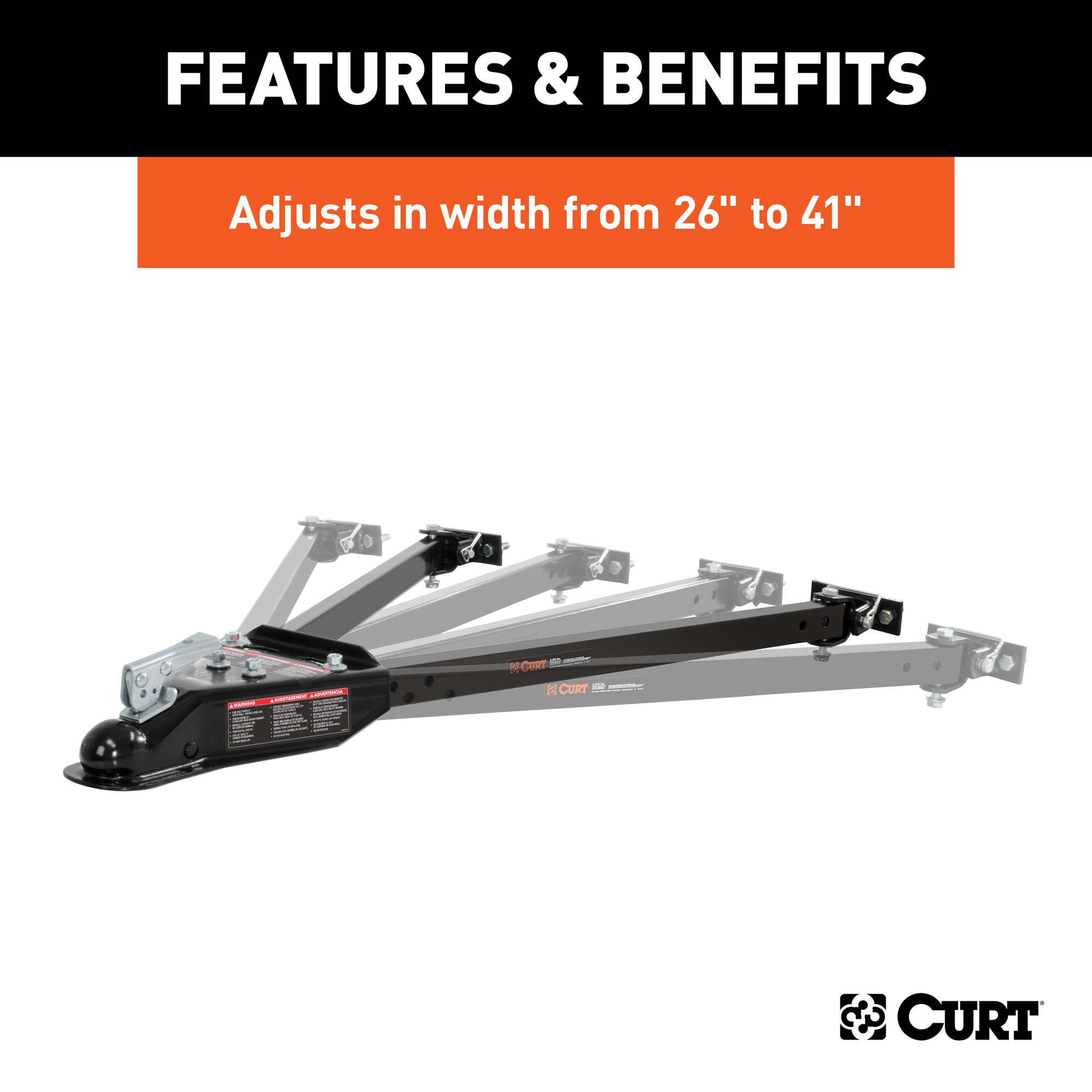 RockJock Curt universal tow bar.