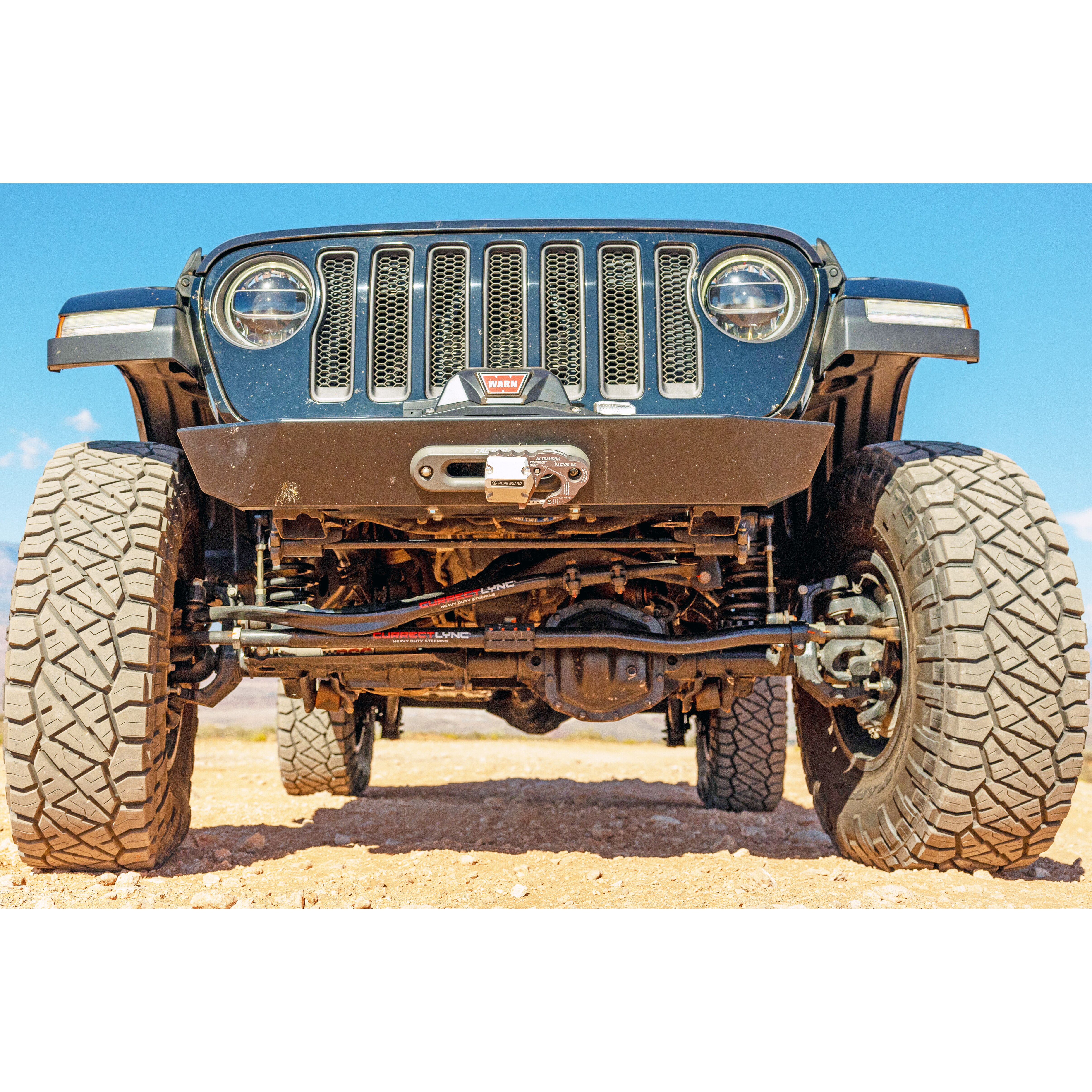 RockJock Jeep Rubicon Stabilizer Shock High Steer Knuckles
