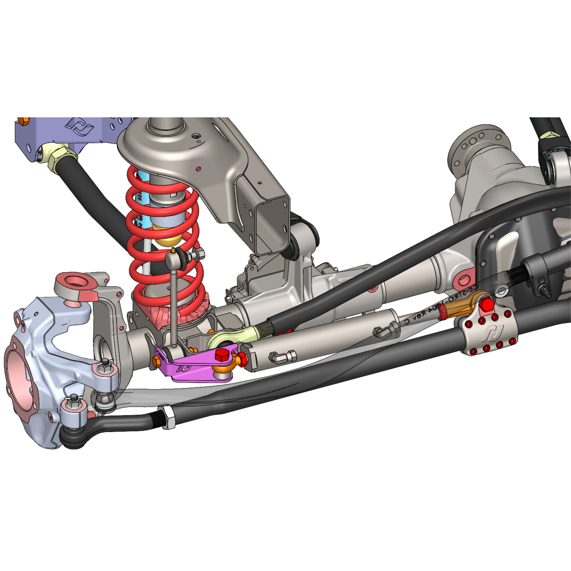 441104 101 ram assist steering axle bracket low steer