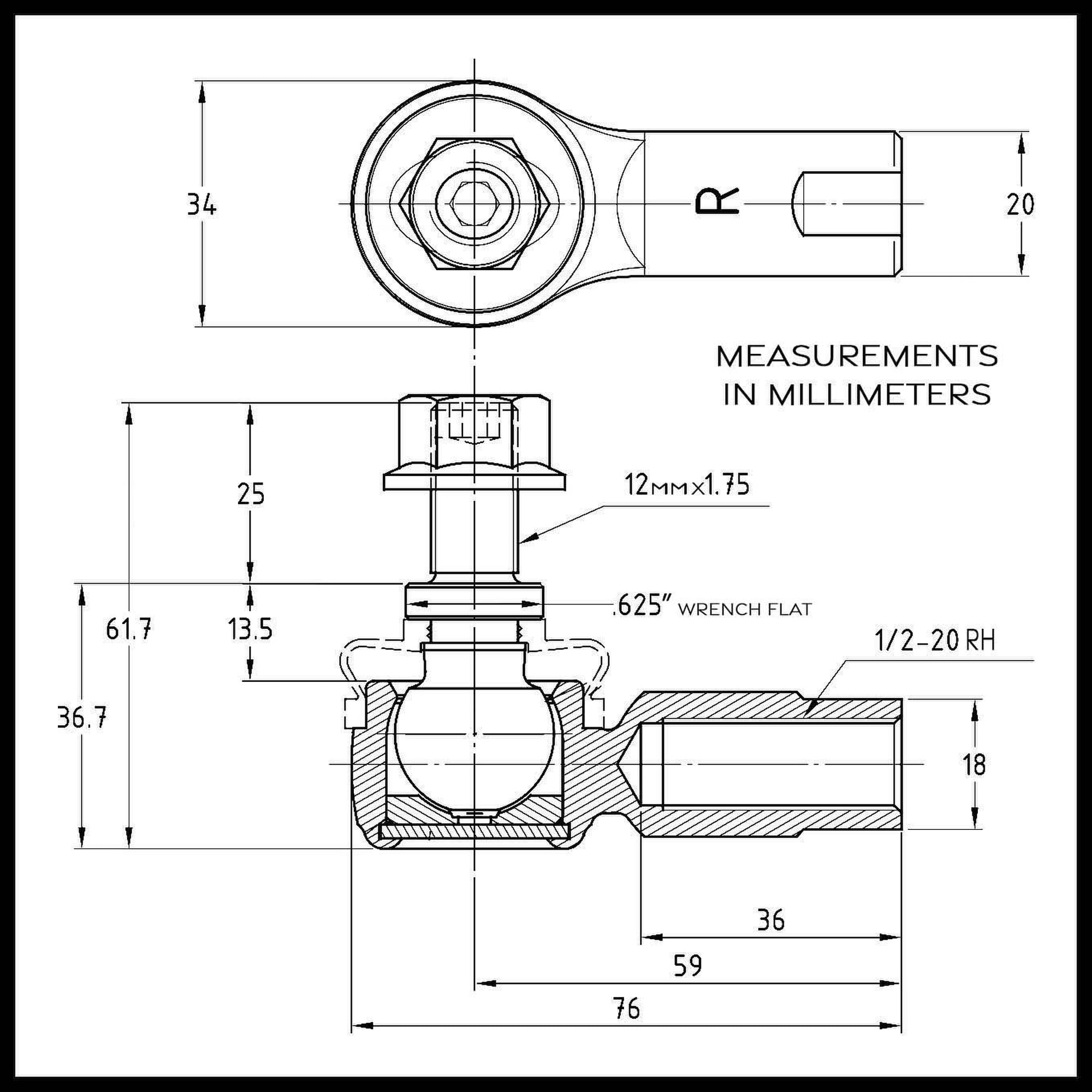 Sway Bar End Link Rod End