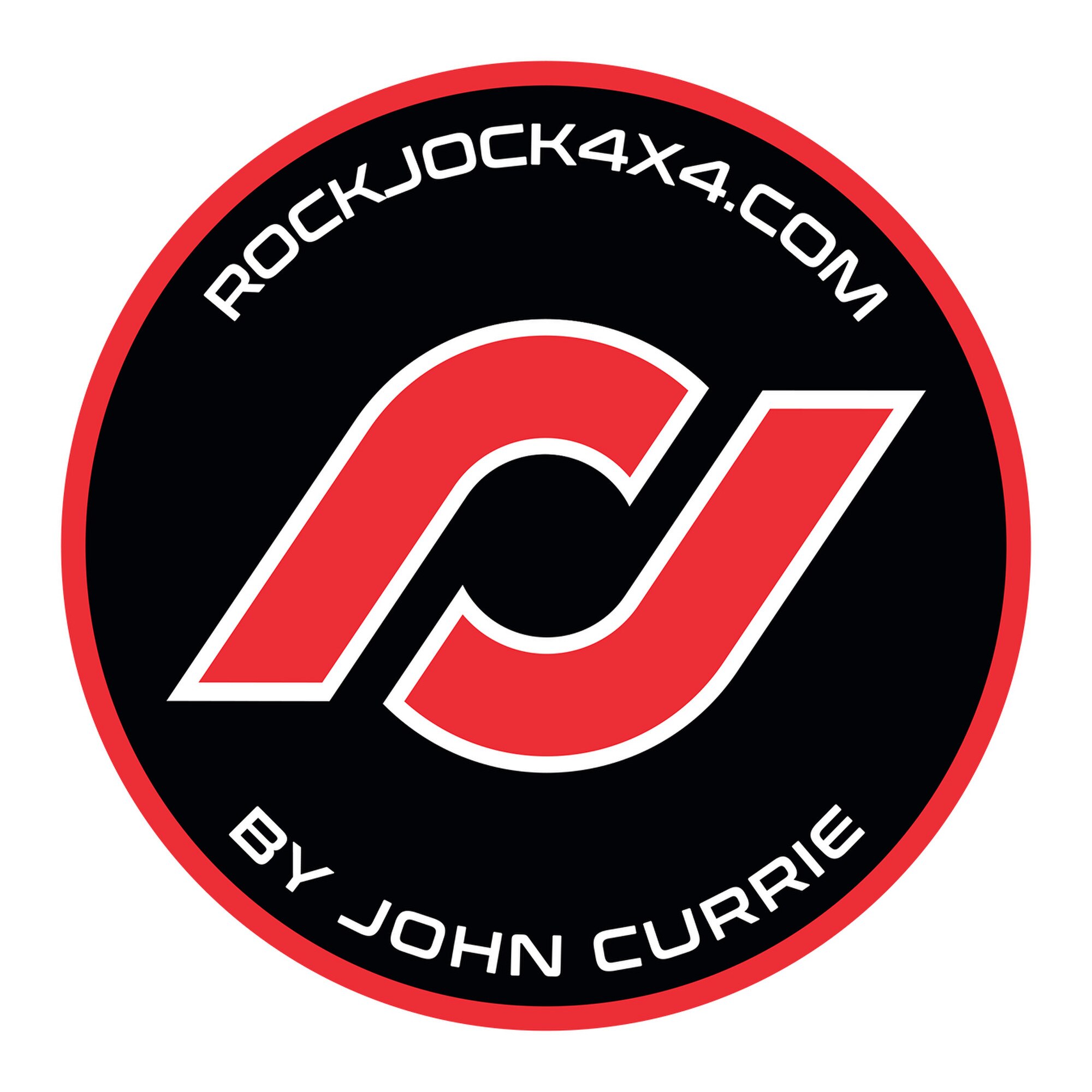 RockJock logo sticker round