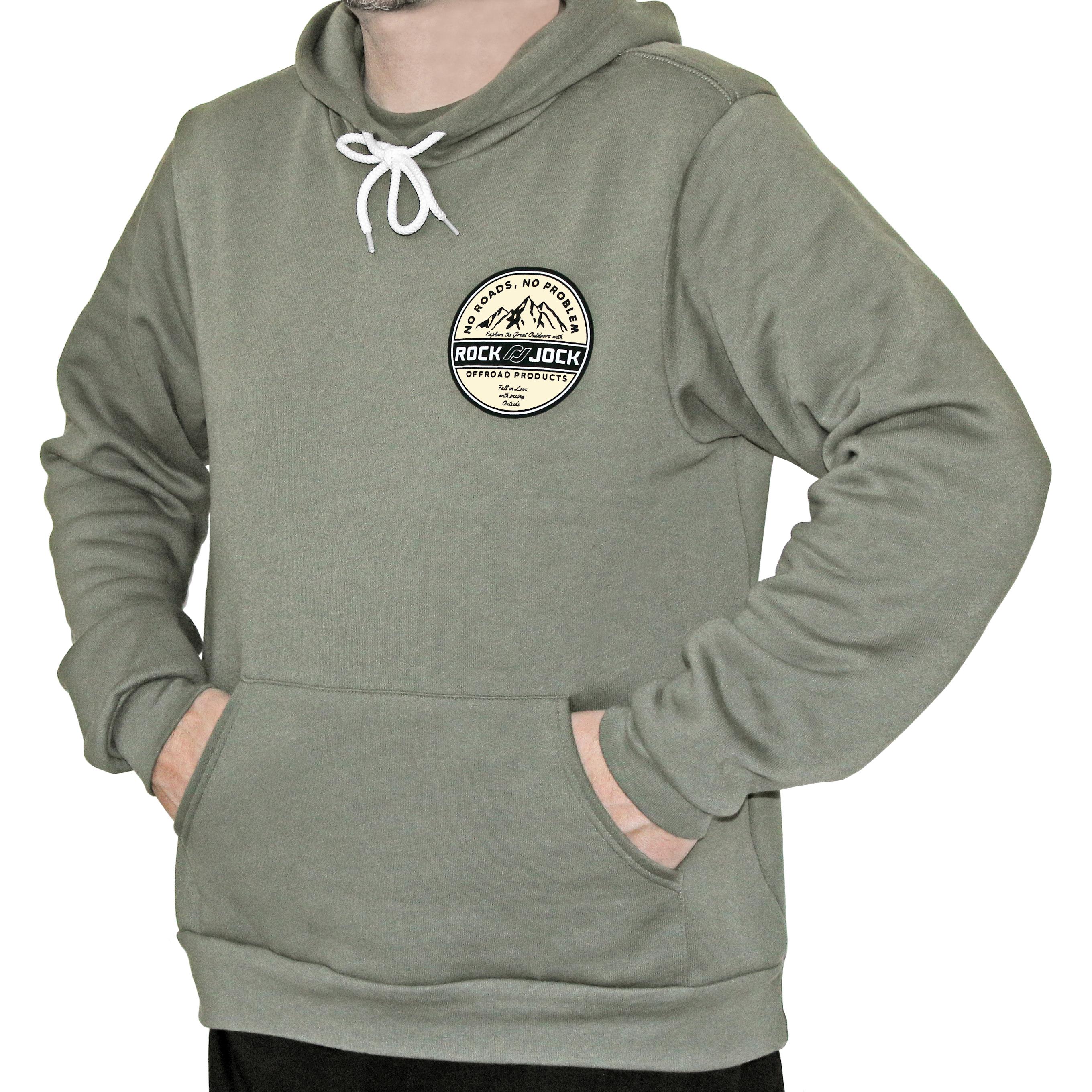 RJ-713002 - RockJock Hoodie Sweatshirt (Green, Peeing Outside Logo)