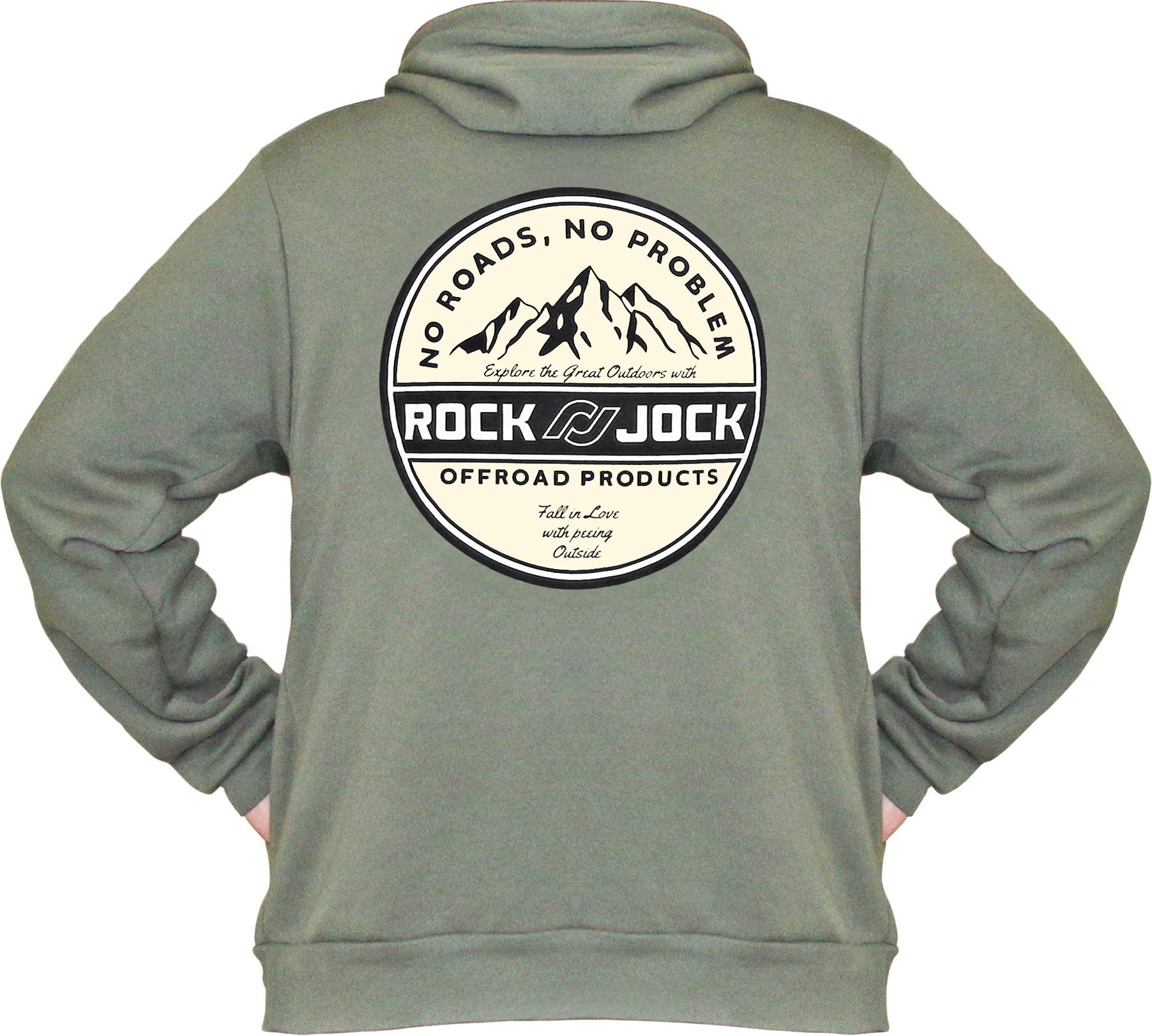 RJ-713002 - RockJock Hoodie Sweatshirt (Green, Peeing Outside Logo)