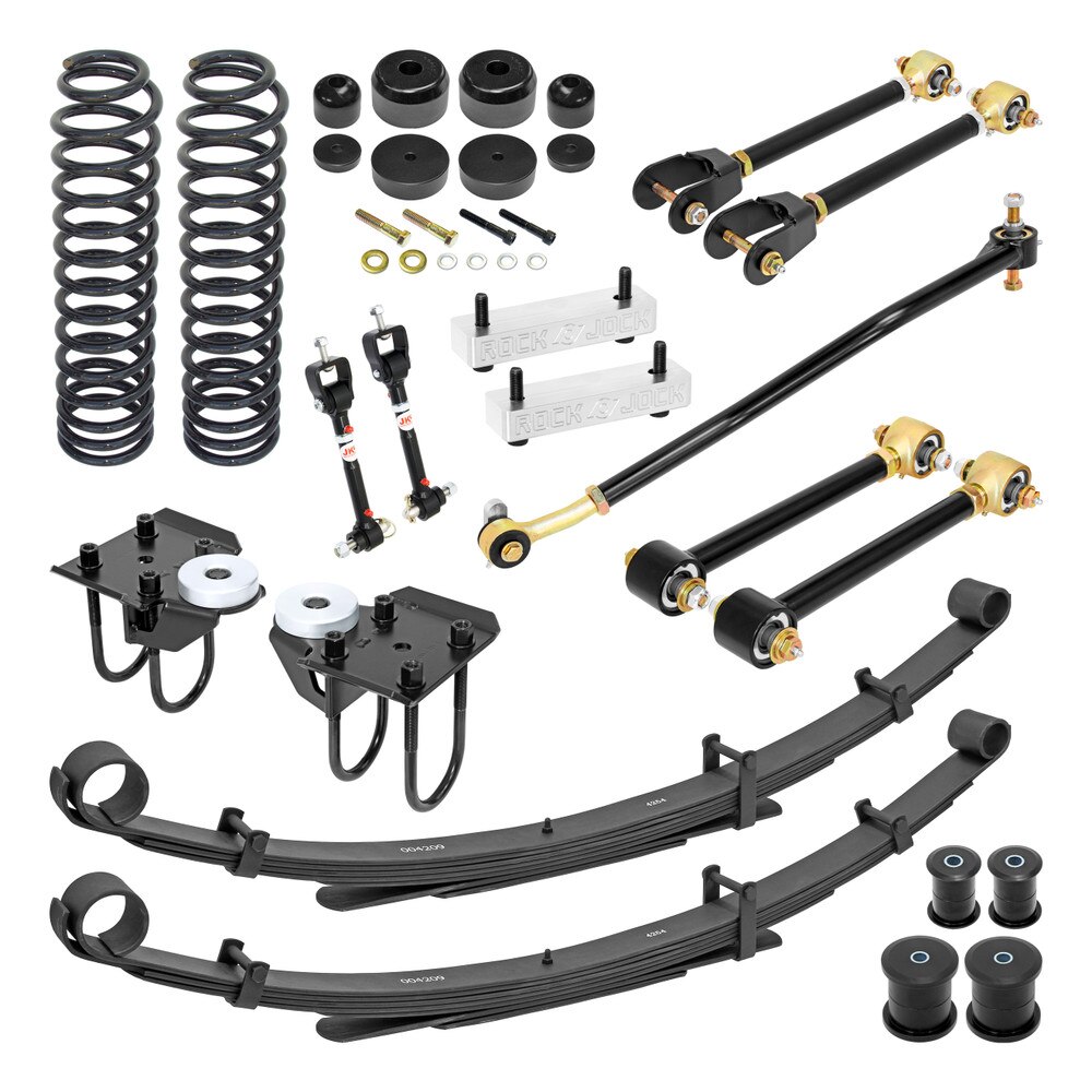 RJ-XJ0000-101 - RockJock Pro Edition XJ Cherokee Suspension System (3.5 in.  Lift)